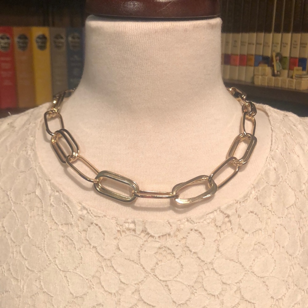 Swarovski link necklace